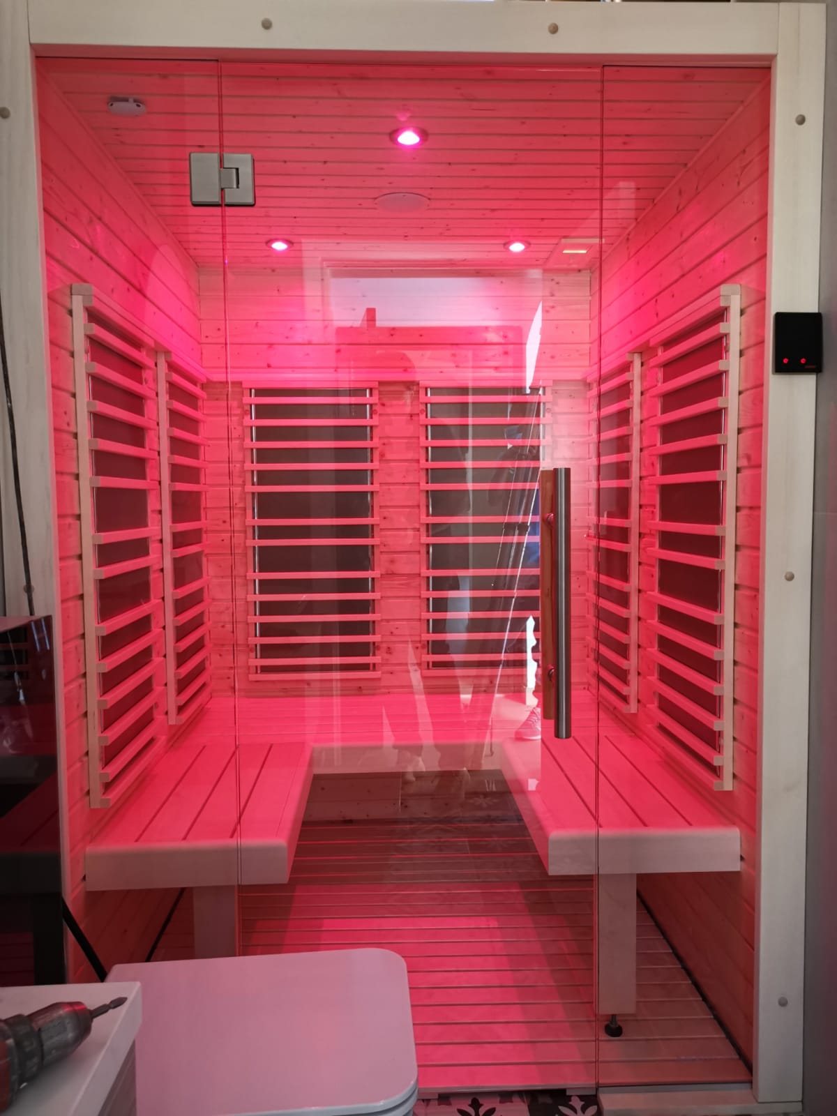 sauna ad infrarossi per bagno