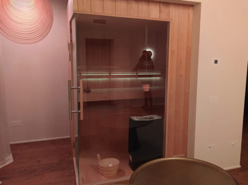 Sauna per villa sui colli Euganei