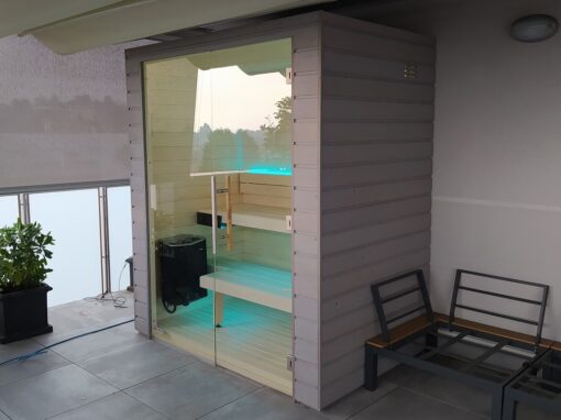 Sauna con funzione vapore per terrazzo