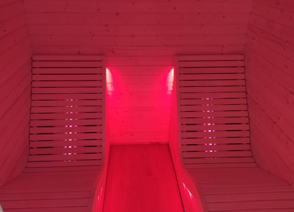 sauna ad infrarossi lettini ergonomici
