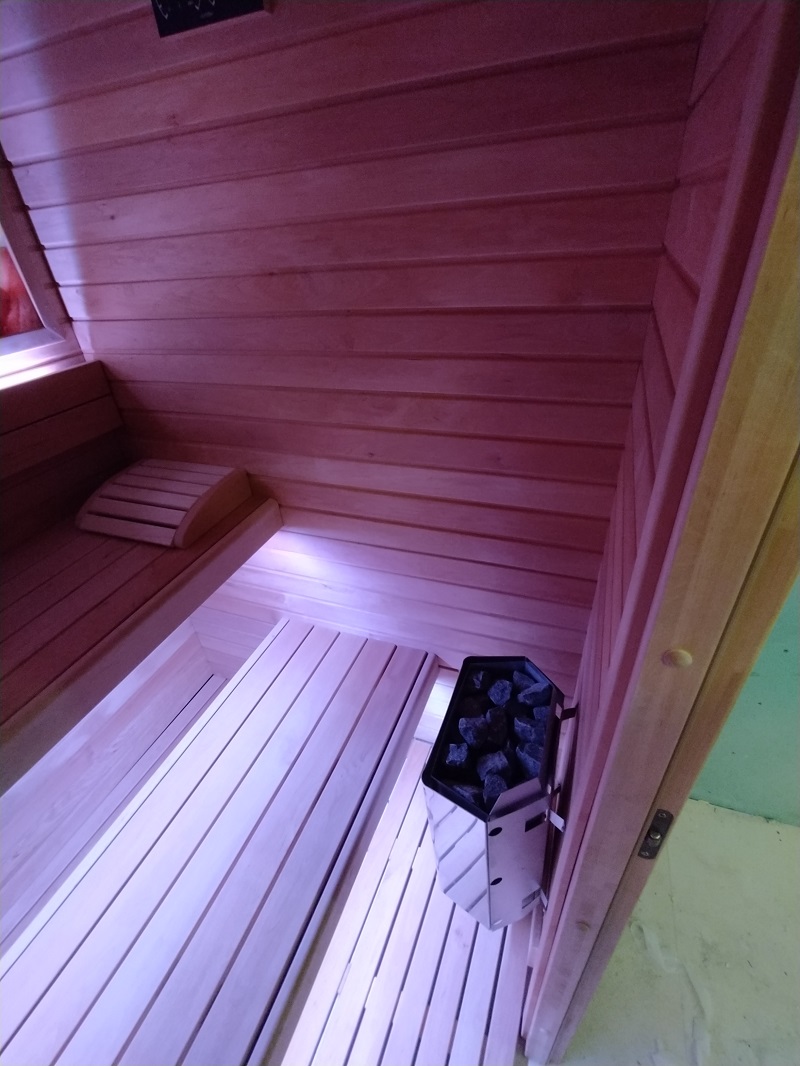 sauna parete mattoni di sale